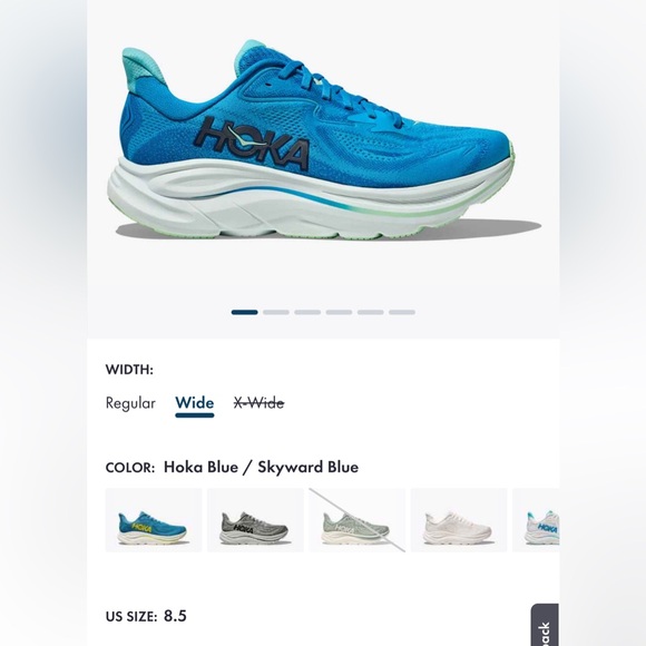 Men’s Hoka Clifton 10 Skyward Blue Sneakers